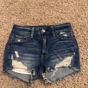 American Eagle Trendy Distressed Denim Jean Shorts
